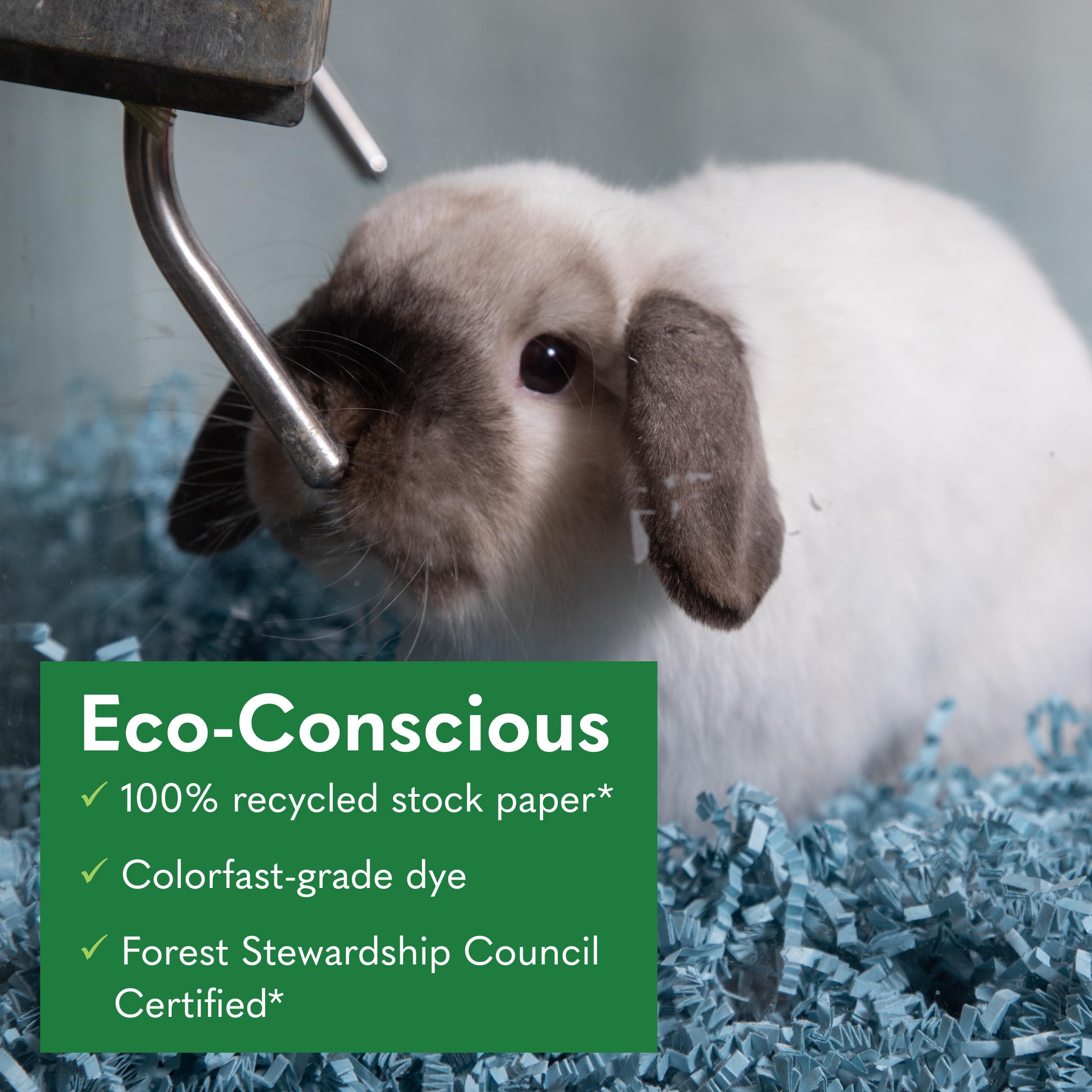 ECO BEDDING 99% Dust Free Paper Bedding for Small Pets and Birds, Blue, 3 lb (Expands to 60 L)